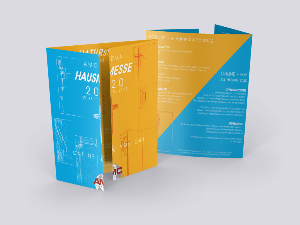 Hausmesse Einladung 2020 Vorder- & Rückseite