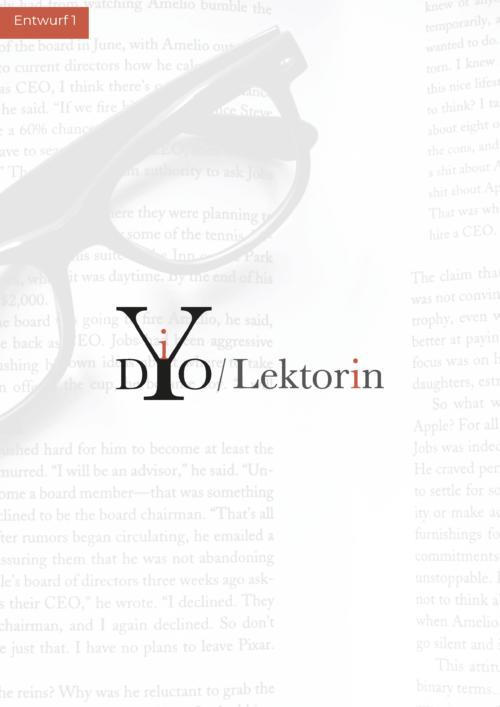 Erster Logoentwurf für die Lektorin Yvonne Denise Opferkuch