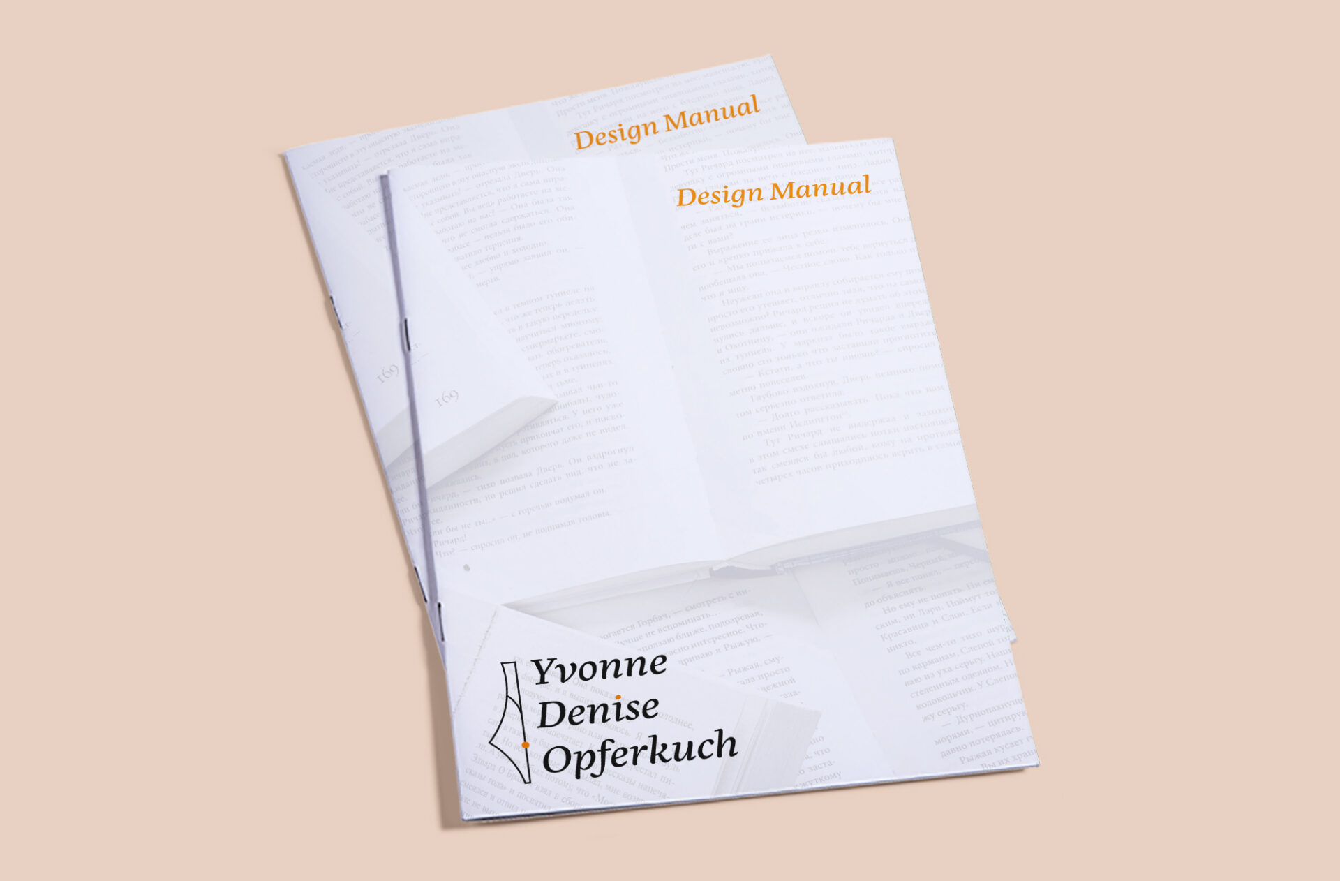Yvonne Denise Opferkuch Corporate Design Manual Cover