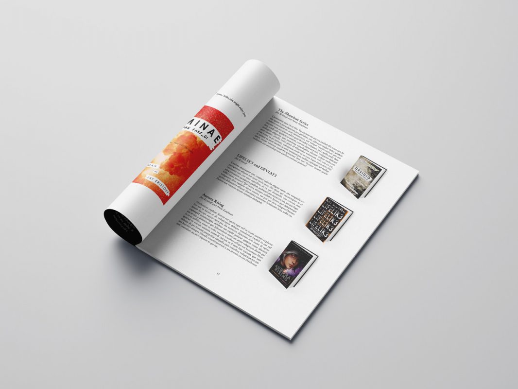 Magazin Doppelseite mit dem Feature More By Jay Kristoff
